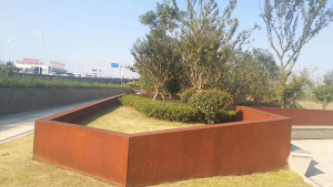 蜀山耐候钢挡土墙